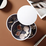 Travel Jewelry Box Leather Storage Organizer Earring Holder Portable