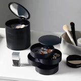 Travel Jewelry Box Leather Storage Organizer Earring Holder Portable
