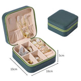Velvet Jewelry Box Travel Organizer Watch Necklace Storage