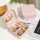 Velvet Jewelry Box Travel Organizer Watch Necklace Storage