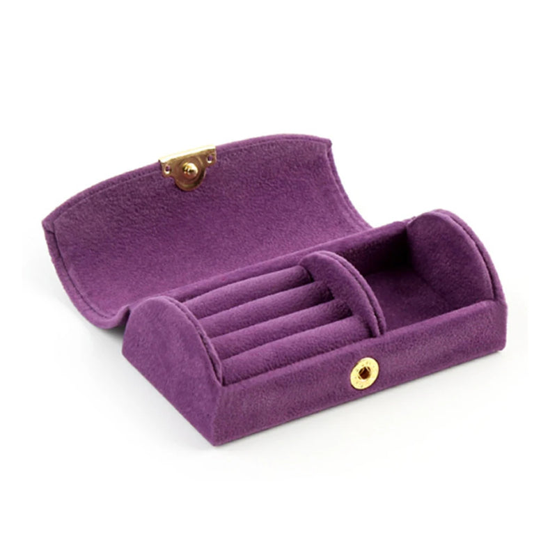 Velvet Jewelry Box Lightweight Portable Small Storage Holder