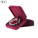 Velvet Jewelry Box for Rings Earrings Necklaces