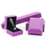 LED Jewelry Box for Ring Necklace Display Gift Boxes