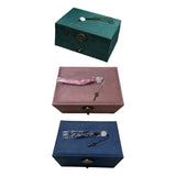 Jewelry Box with Tassel Lock Storage Case