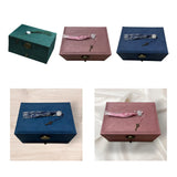 Jewelry Box with Tassel Lock Storage Case