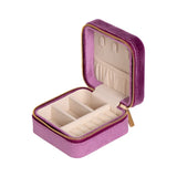 Flannel Jewelry Organizer Box with Zipper - Joyero
