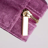 Flannel Jewelry Organizer Box with Zipper - Joyero