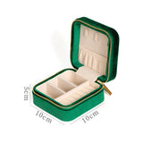 Flannel Jewelry Organizer Box with Zipper - Joyero