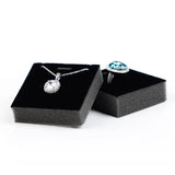 Elegant White Jewelry Box with Lock and Key