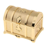 Golden Jewelry Display Case Storage Box