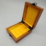 Vintage Style Wood Jewelry Box Portable Case Travel Container