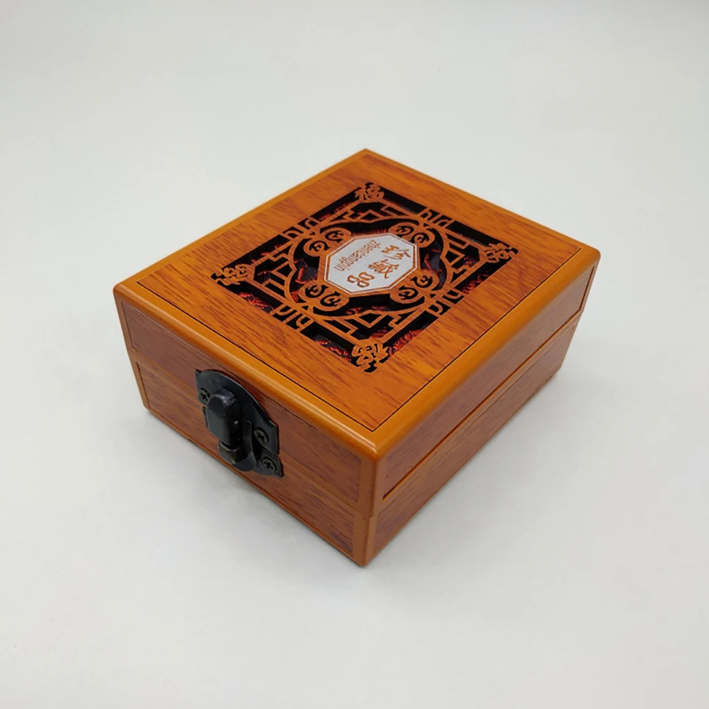 Vintage Style Wood Jewelry Box Portable Case Travel Container