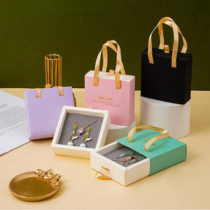 Earring Organizer Box Necklace Storage Drawer Gift Bag for Small Businesses