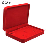 Velvet Jewelry Set Boxes Tray Necklace Storage Display Case