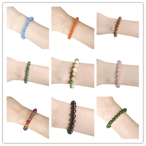 Chalcedony DIY Beads Bracelet for Women