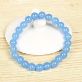 Chalcedony DIY Beads Bracelet for Women