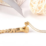 Heart Shape Lock & Key Couples Set, Stainless Steel Jewelry