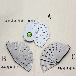 Jewelry Caliper Diamond Sizer Card Gemstone Jewelry Measuring Tool