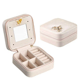 Flannel Jewelry Case Gift Box Necklace Earring Display Multi-Color