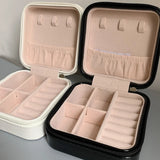 Portable Jewelry Organizer Travel Case Box Earring Holder