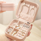 Portable Jewelry Organizer Travel Case Box Earring Holder
