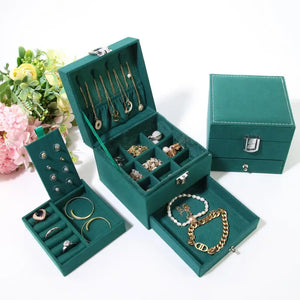 Stain Resistant Fabric Jewelry Case Organizer