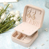 Zipper Jewelry Case for Women with Mirror