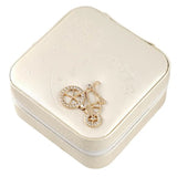 Zipper Jewelry Case for Women with Mirror