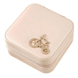 Zipper Jewelry Case for Women with Mirror