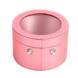 Leather Jewelry Casket Cosmetic Storage Box Makeup Organizer