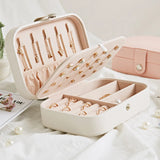 Locked Jewelry Box Compartment Portable Jewelry Organizer