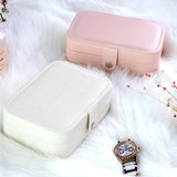 Locked Jewelry Box Compartment Portable Jewelry Organizer