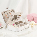 Locked Jewelry Box Compartment Portable Jewelry Organizer
