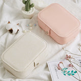 Locked Jewelry Box Compartment Portable Jewelry Organizer
