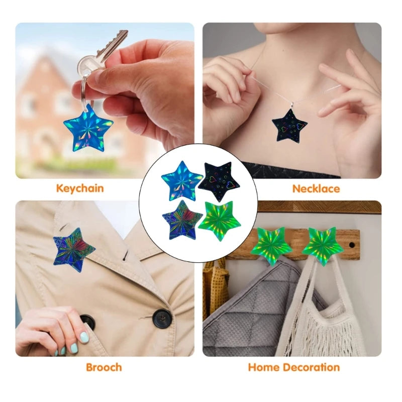 Pentagram Brooch Charm Mold for DIY Crafts