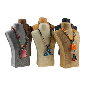 Wood Jewelry Display Necklace Stand Organizer