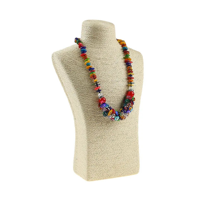 Wood Jewelry Display Necklace Stand Organizer