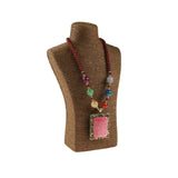 Wood Jewelry Display Necklace Stand Organizer