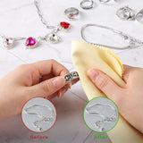 Jewelry Cleaning Cloth & Storage Bags Set - Anti Tarnish Self Seal Pouches