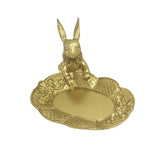 Golden Jewelry Container Storage Tray Plate Pallet