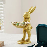 Golden Jewelry Container Storage Tray Plate Pallet