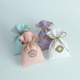 Christmas Pattern Jewelry Cotton Bag - Gift Bag with Logo Print
