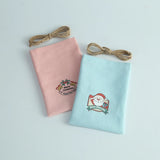 Christmas Pattern Jewelry Cotton Bag - Gift Bag with Logo Print