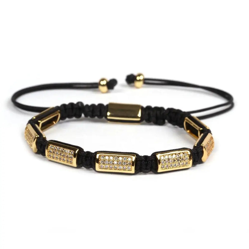 Crown Charms Macrame Beads Bracelet for Men & Women