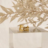 Personalised Stainless Steel Name Rings for Women