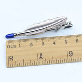 Men's Tie Bar Clasp Clip Pin Anchors Feather