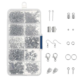Jewelry DIY Making Kit Metal Parts Set for Beading Necklace Bracelet Earring