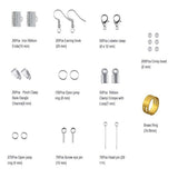 Jewelry DIY Making Kit Metal Parts Set for Beading Necklace Bracelet Earring