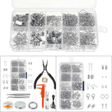Jewelry DIY Making Kit Metal Parts Set for Beading Necklace Bracelet Earring