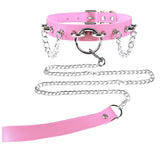 Gothic Choker Punk Necklace Chain O-Ring Jewelry BDSM Harness